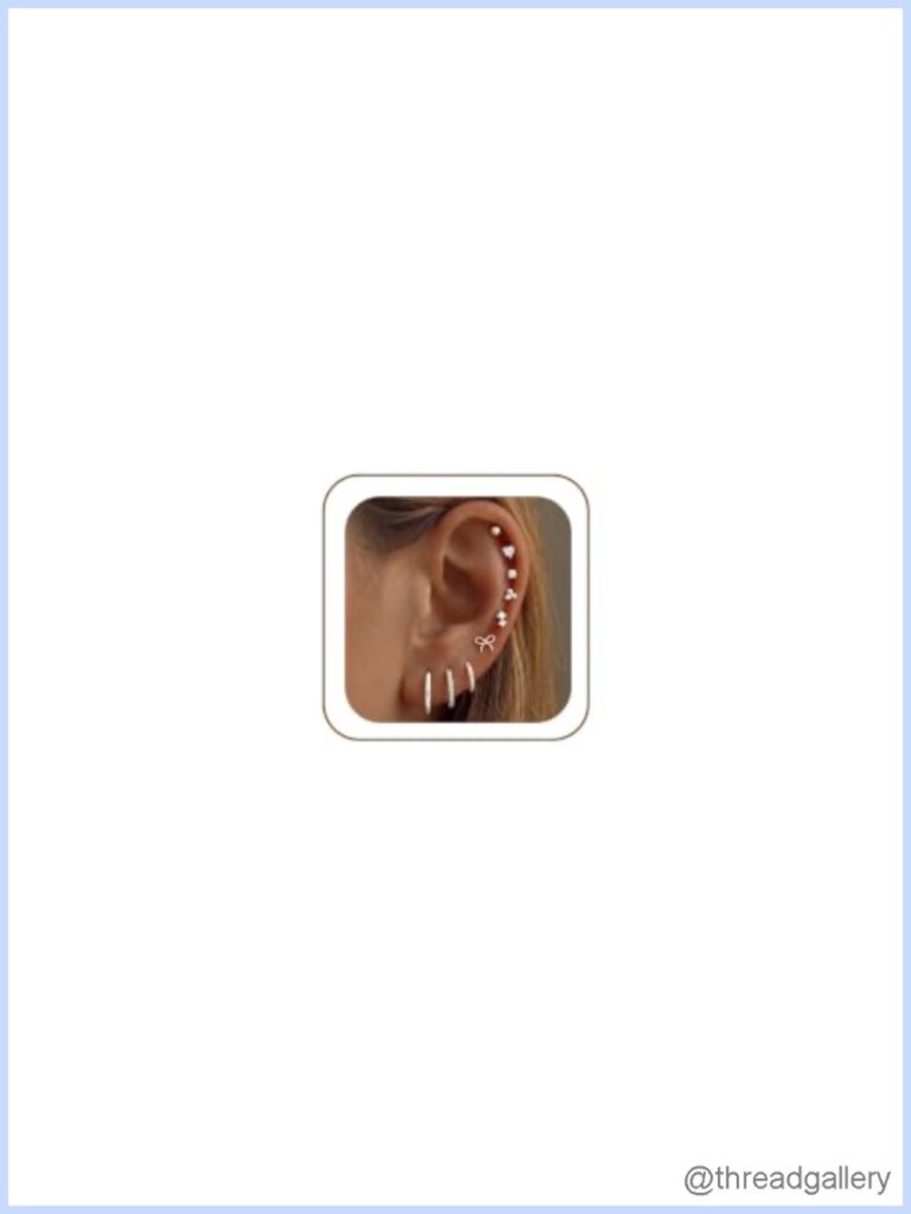 Hypoallergenic Flat Back Earrings Surgical Stainless Steel Stud & Huggie Hoop